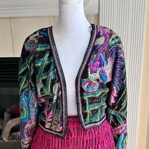 beaded cardigan